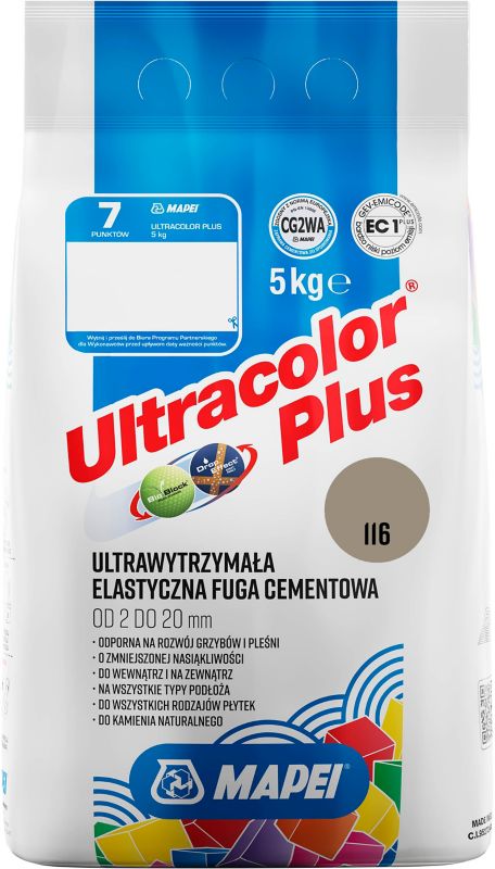 Fuga elastyczna Mapei Ultracolor Plus 116 szałwia 5 kg