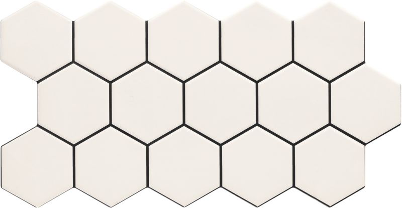 Gres mrozoodporny Hex 26,5 x 51 cm snow 0,95 m2