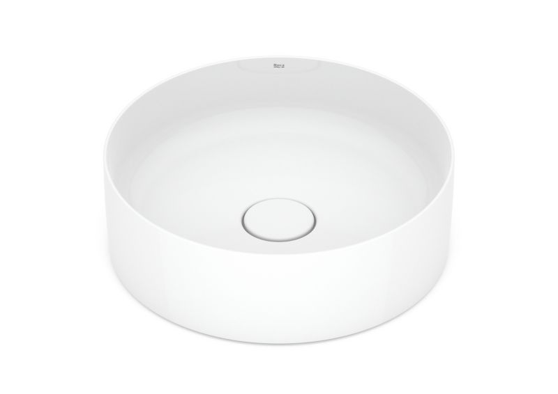 Umywalka ceramiczna nablatowa Roca Terra 39 cm biały połysk