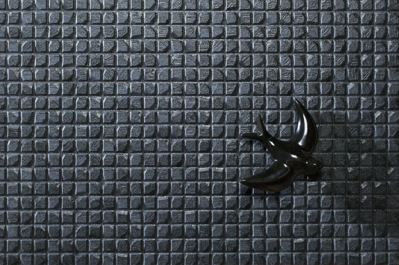 Glazura Hardy 24,5 x 74,5 cm negro struktura 1,45 m2