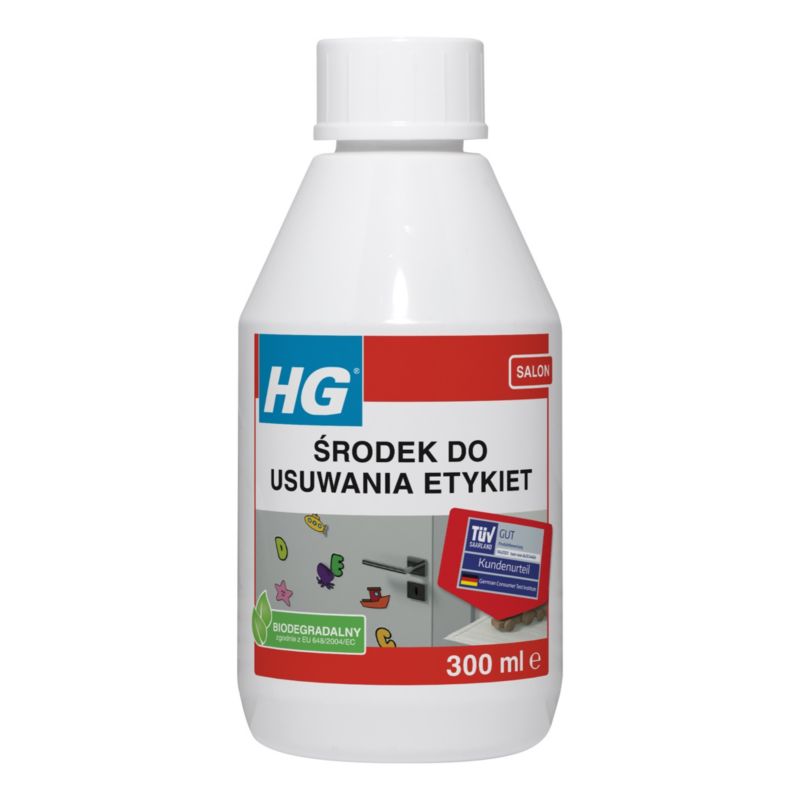 Preparat HG do usuwania etykiet