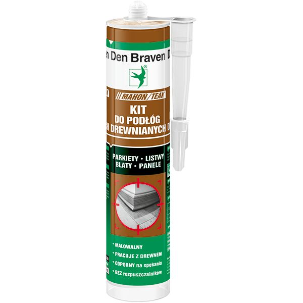 Kit do parkietu Den Braven mahoń 280 ml