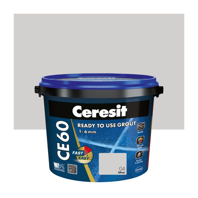 Fuga gotowa Ceresit CE60 srebrny 2 kg