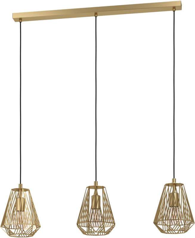 Lampa wisząca Stype 3 x E27 złota
