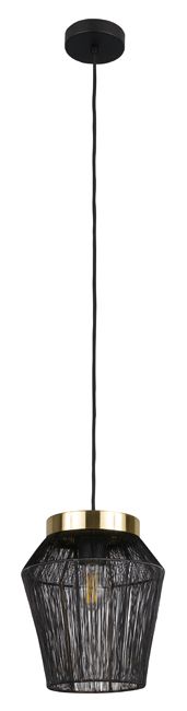 Lampa wisząca Escandidos 1 x E27 czarna