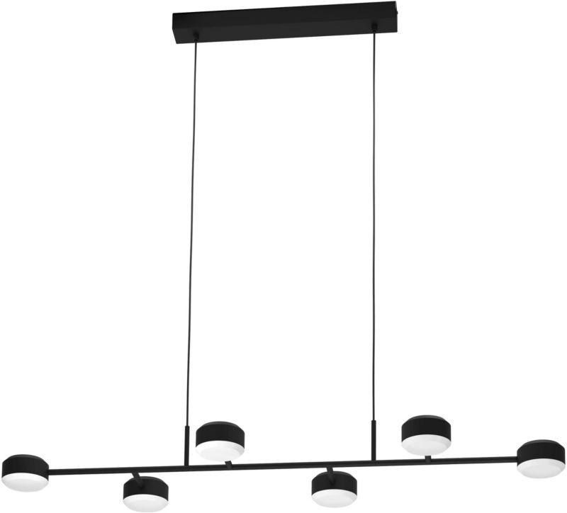 Lampa wisząca Eglo 4800 lm 3000 K czarna