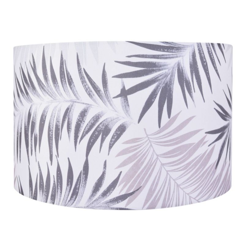 Abażur do lampy podłogowej Scarlet Sanico Goldlux  walec 40cm grey leaves - 330802 st. 1