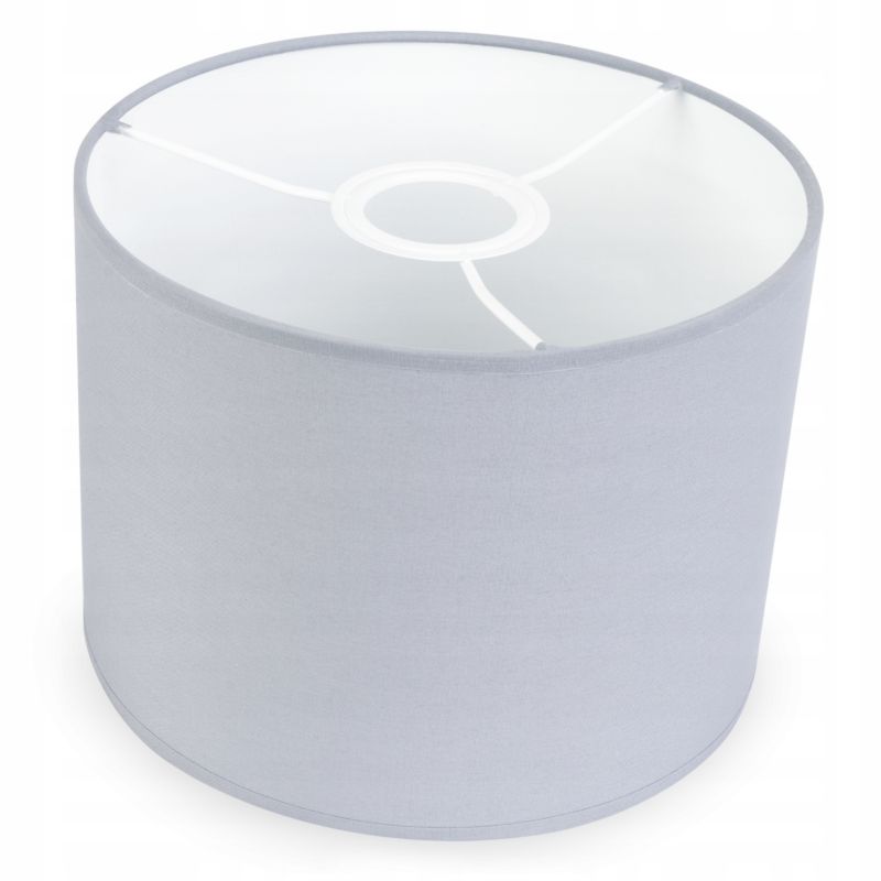 Abażur do lampy wiszącej stołowej  Light Home LH okrągły E27 jasnoszary 20cm 1szt.