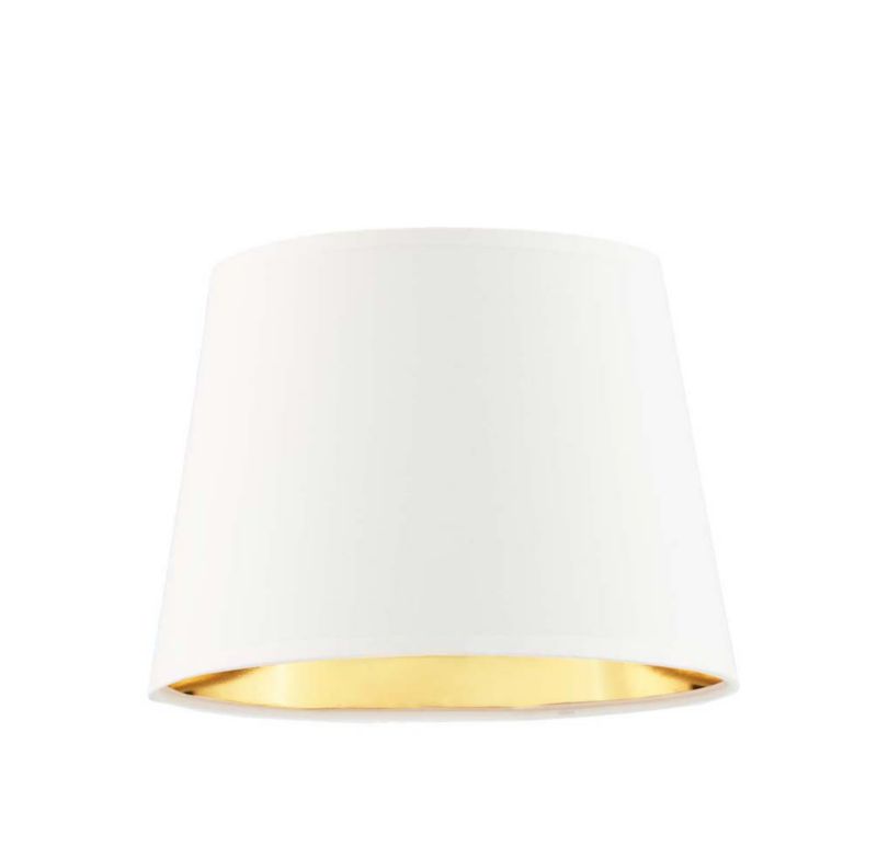 Abażur Klosz do lampy Nocnej/Kinkietu Biały ze złotem Volta Light Factory 1szt.