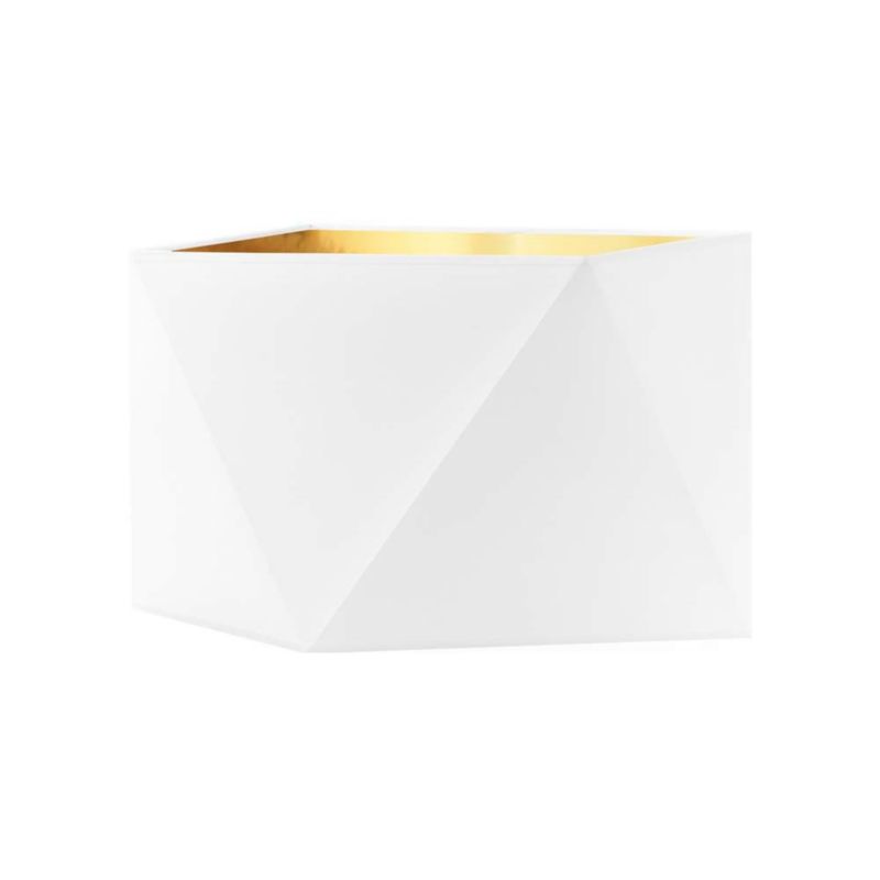 Abażur Klosz do lampy Stojąca/Wisząca Biały ze złotemVolta Light Factory 1szt.