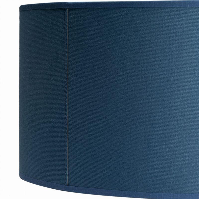 Abażur welurowy Tornado 50cm jeans złoty E27 1 szt.
