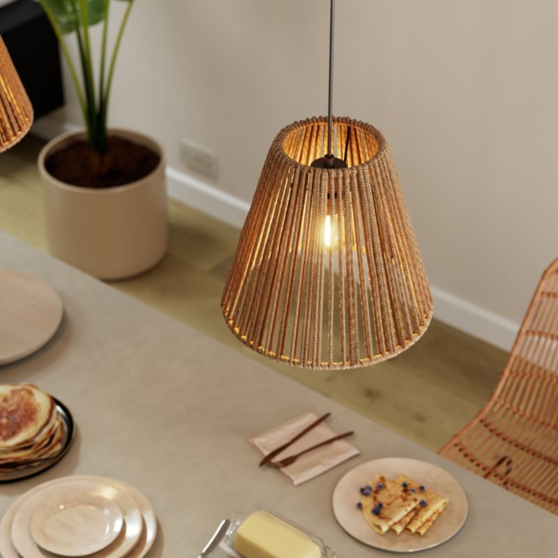 Abażur GoodHome Florican 1 X E27 sznurkowy 30 cm