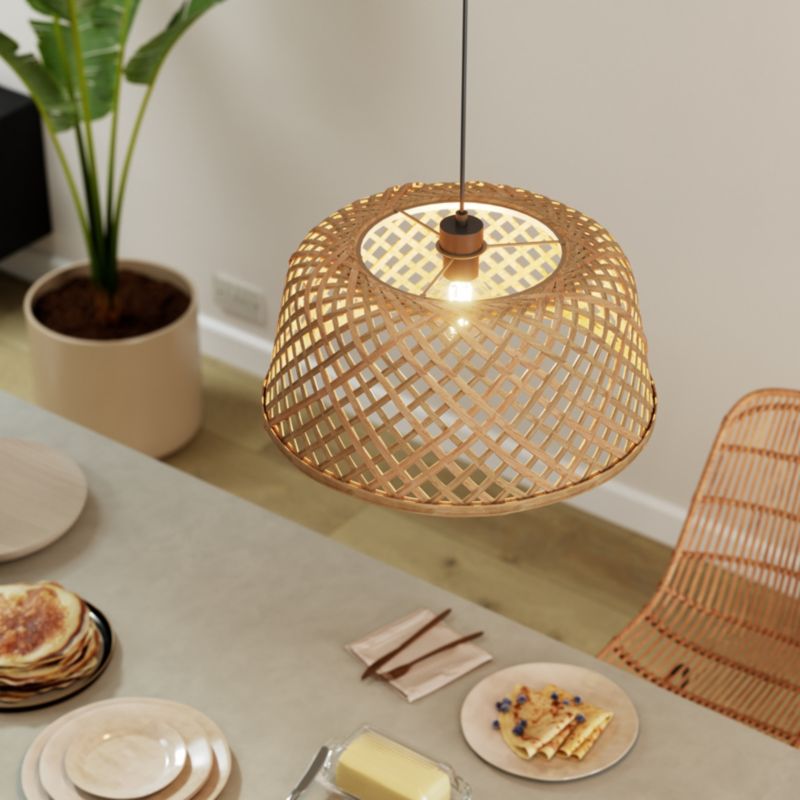 Abażur GoodHome Gallito 1 X E27 bambus 48 cm