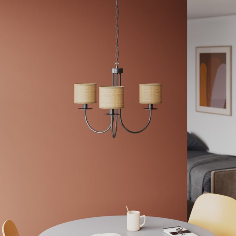 Abażur okrągły GoodHome Kepezin XS raffia
