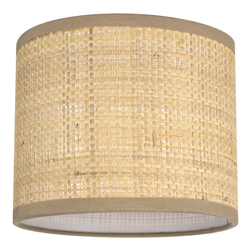 Abażur okrągły GoodHome Kepezin XS raffia