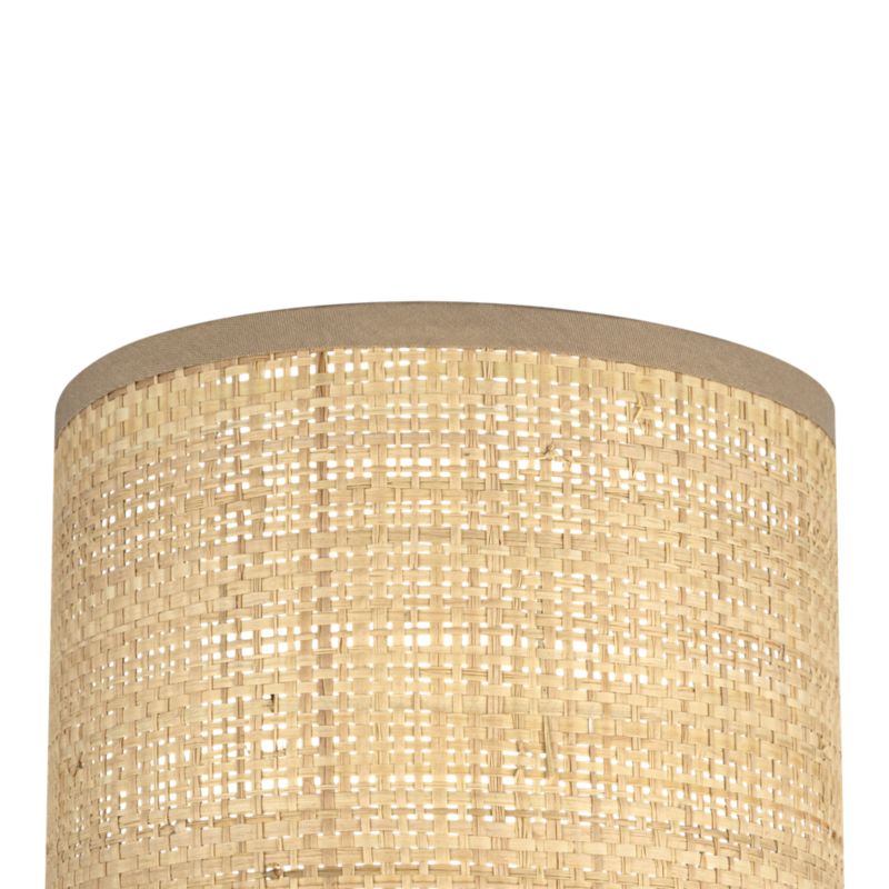 Abażur okrągły GoodHome Kepezin XS raffia