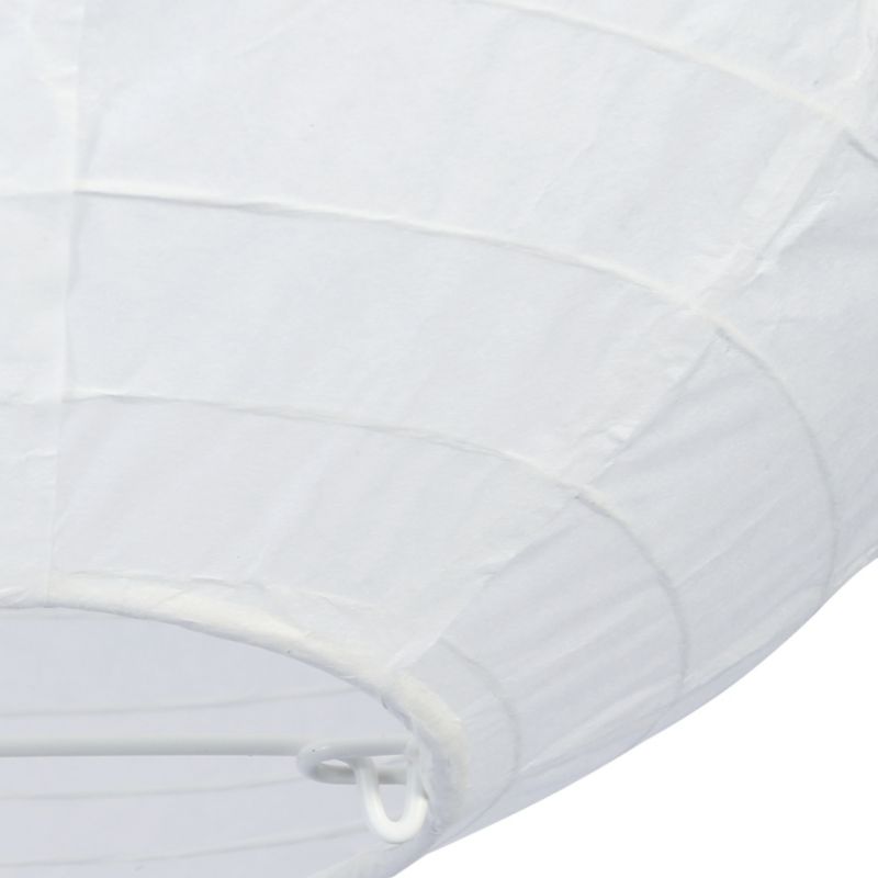Abażur papierowy GoodHome Raqis 28 cm biały