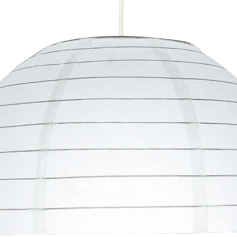 Abażur papierowy GoodHome Raqis 28 cm biały