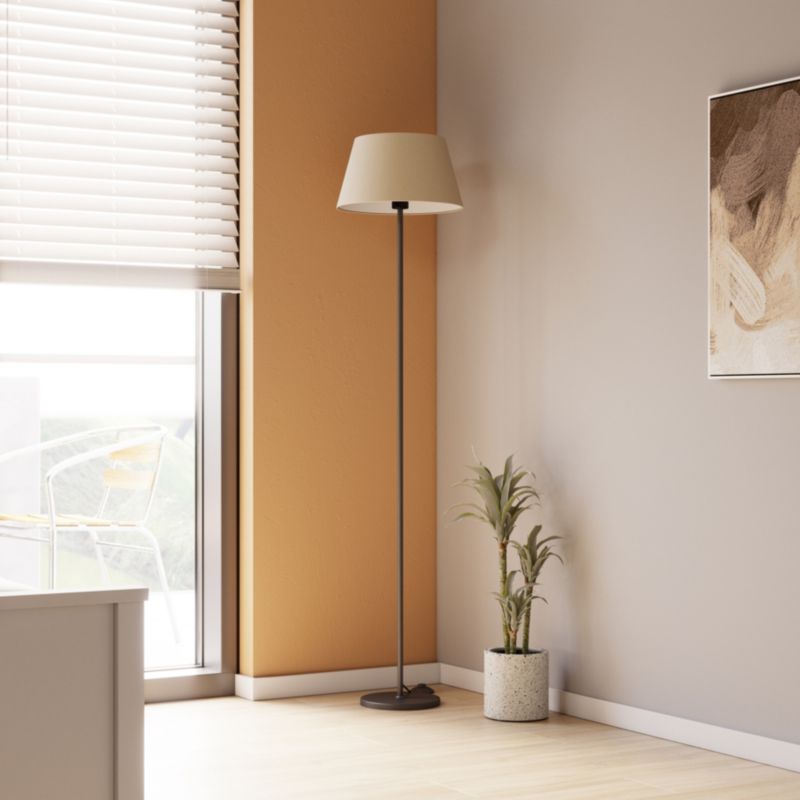 Abażur stożkowy GoodHome Lokombi L takanina natur