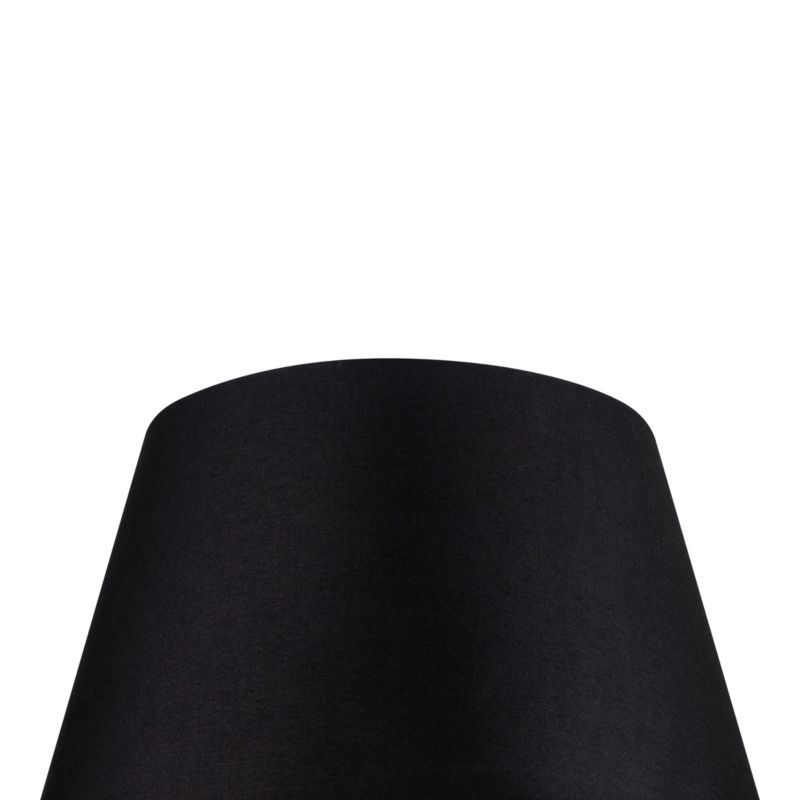 Abażur stożkowy GoodHome Lokombi XL czarny