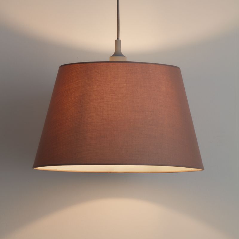 Abażur stożkowy GoodHome Lokombi XL taupe