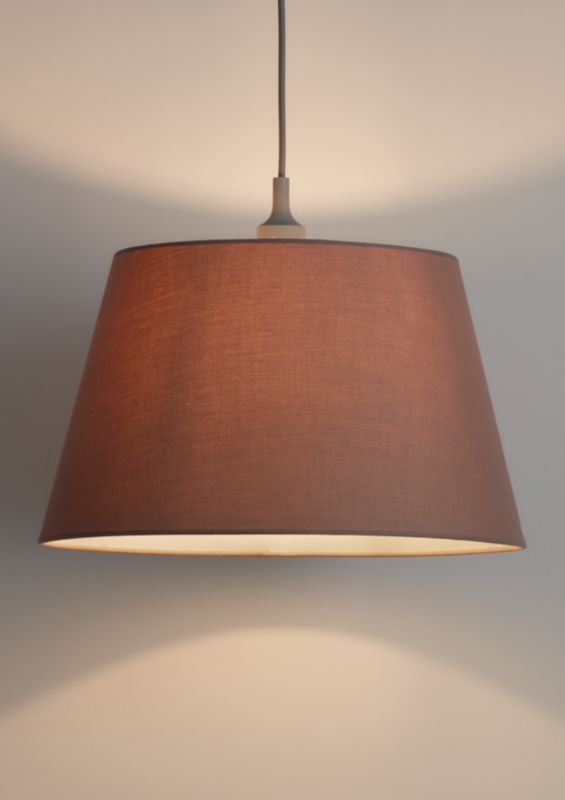 Abażur stożkowy GoodHome Lokombi XL taupe