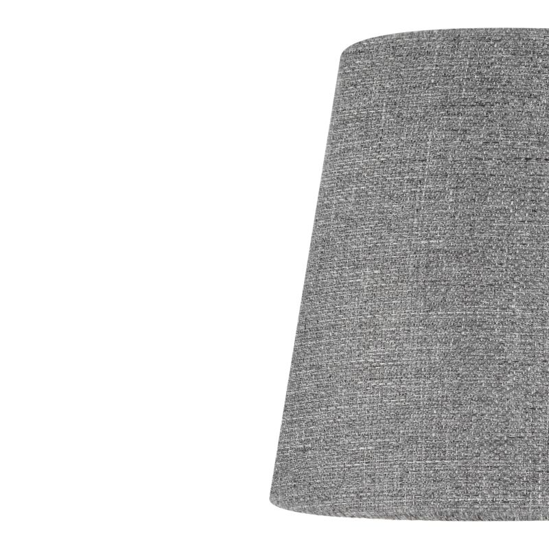 Abażur stożkowy GoodHome Lokombi XS takanina szary