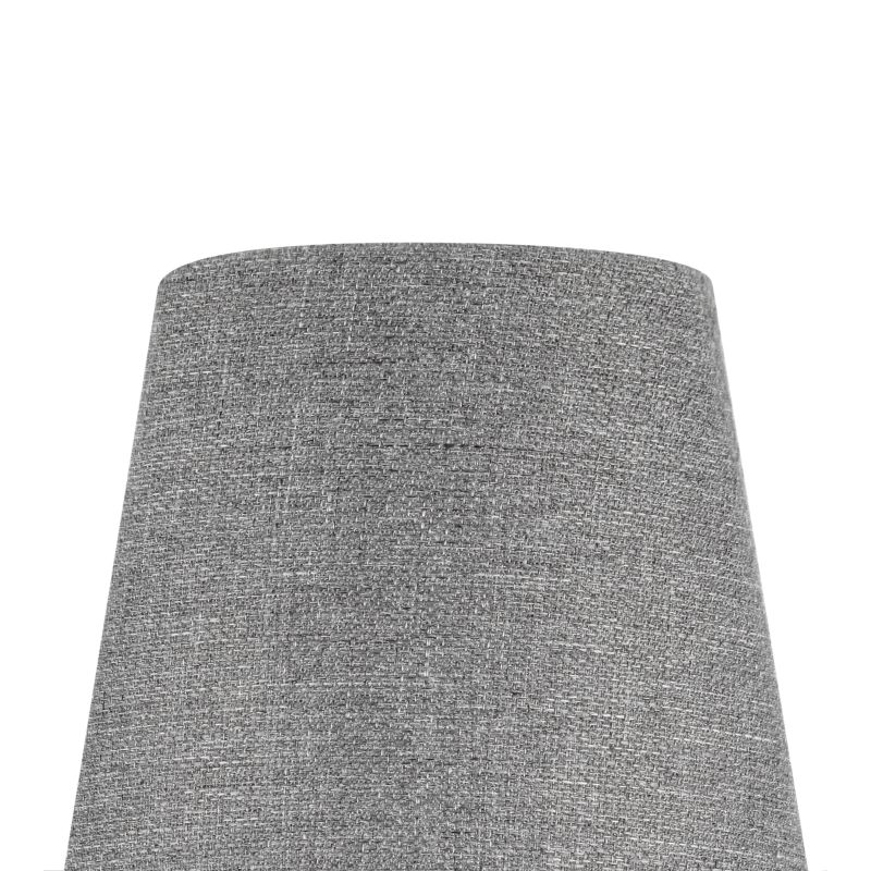 Abażur stożkowy GoodHome Lokombi XS takanina szary