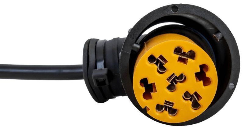 Adapter bajonet 5-PIN złącze kątowe ASS2 7-PIN ASPÖCK przejściówka lewa 1 szt.