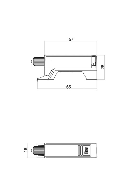 Adapter do montażu cichego domyku Titus
