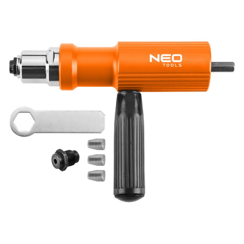 Adapter do nitów zrywalnych na wkrętarkę NEO TOOLS 1 szt
