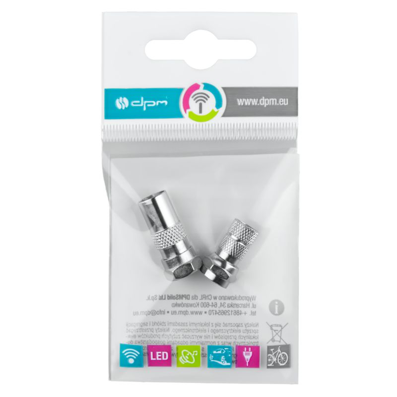 Adapter DPM Solid wtyk F - wtyk TV + wtyk F