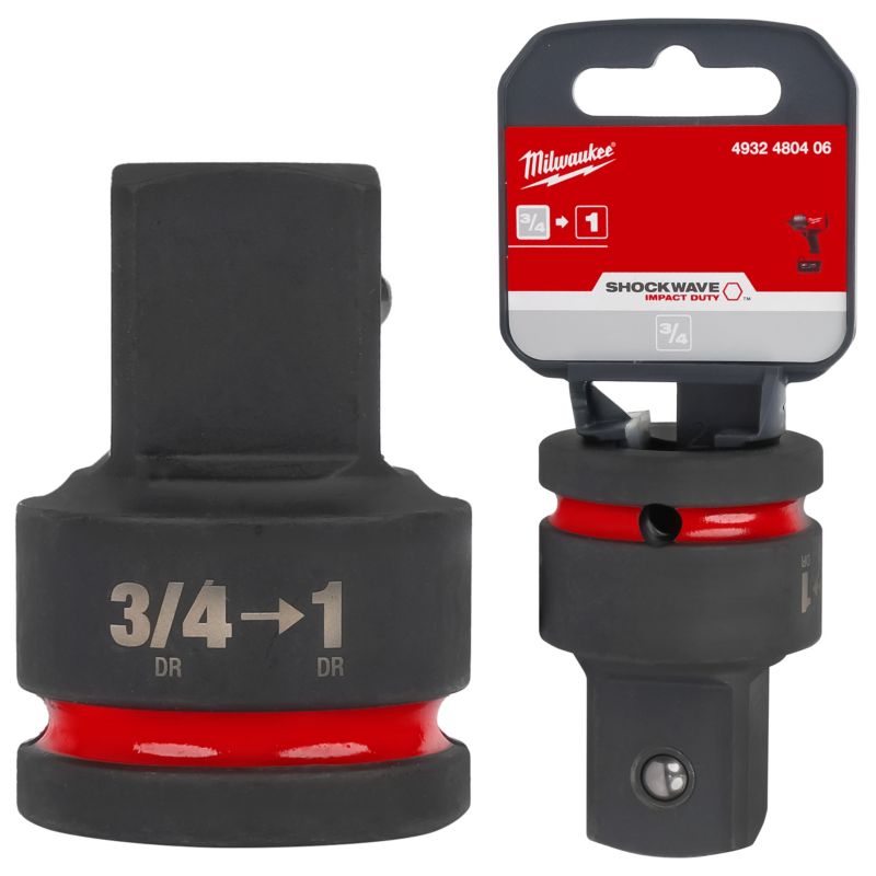 Adapter przejściówka nasadek Milwaukee z 3/4 HEX na 1 HEX 1szt