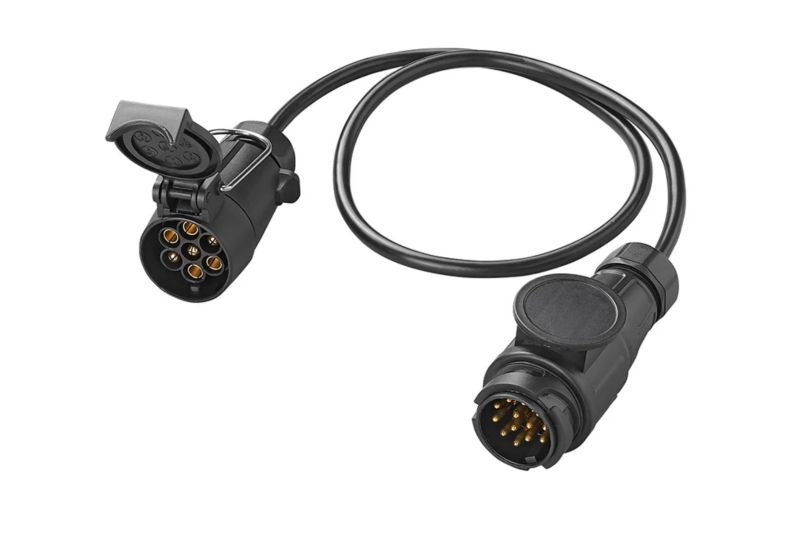 Adapter przejściówka ProPlus z przewodem 13/7 PIN 80 cm do gniazda haka przyczepy 12V 1 szt.