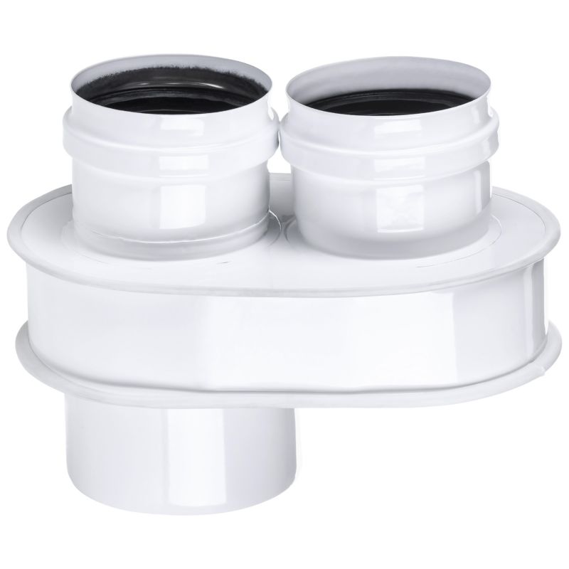 Adapter SPIROFLEX 60/100 rozdzielecz 2x80 biały 1 szt.