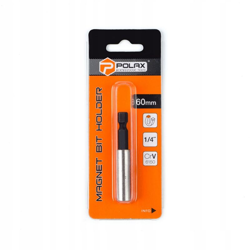 Adapter uchwyt magnetyczny do bitów  Polax 1/4 60mm 6150CRV 1 szt.