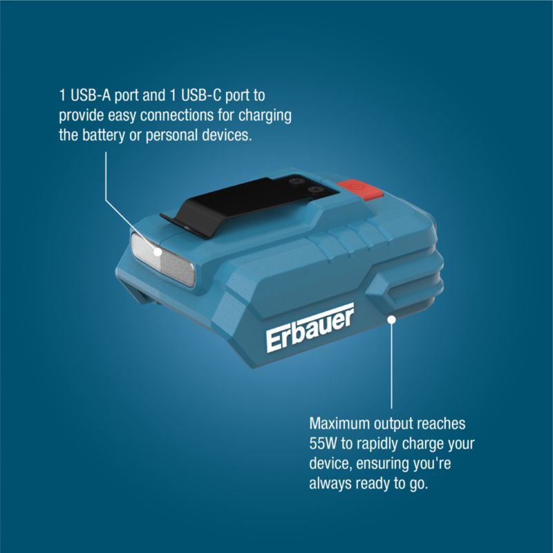 Adapter USB Erbauer G2 18 V