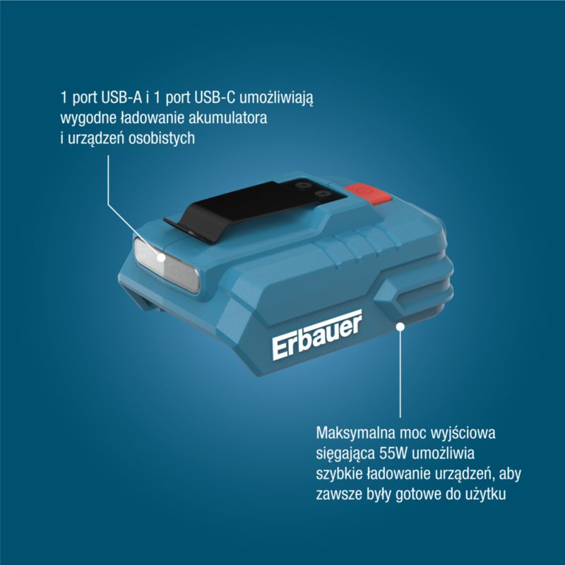 Adapter USB Erbauer G2 18 V