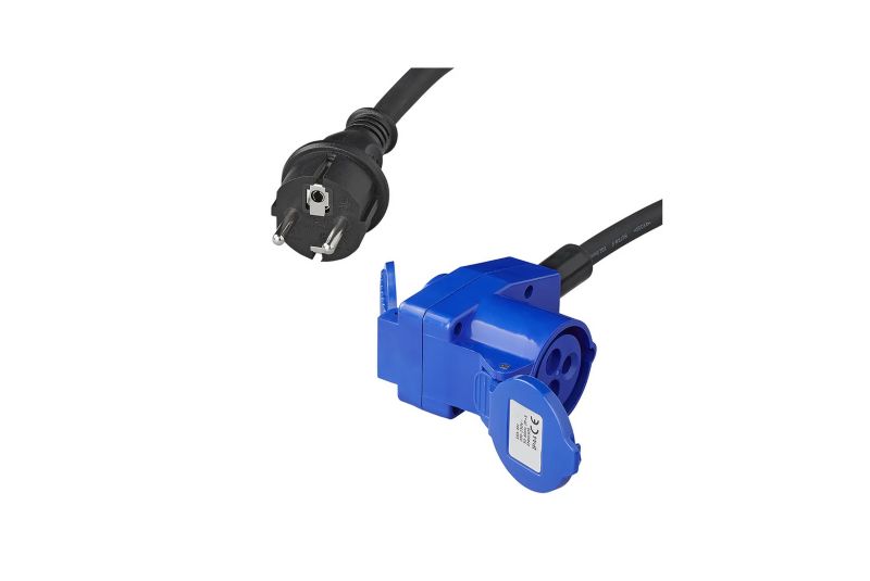 Adapter zasilania do CEE ProPlus z gniazdem Schuko 16A IP44 kabel 150 cm 1 szt.