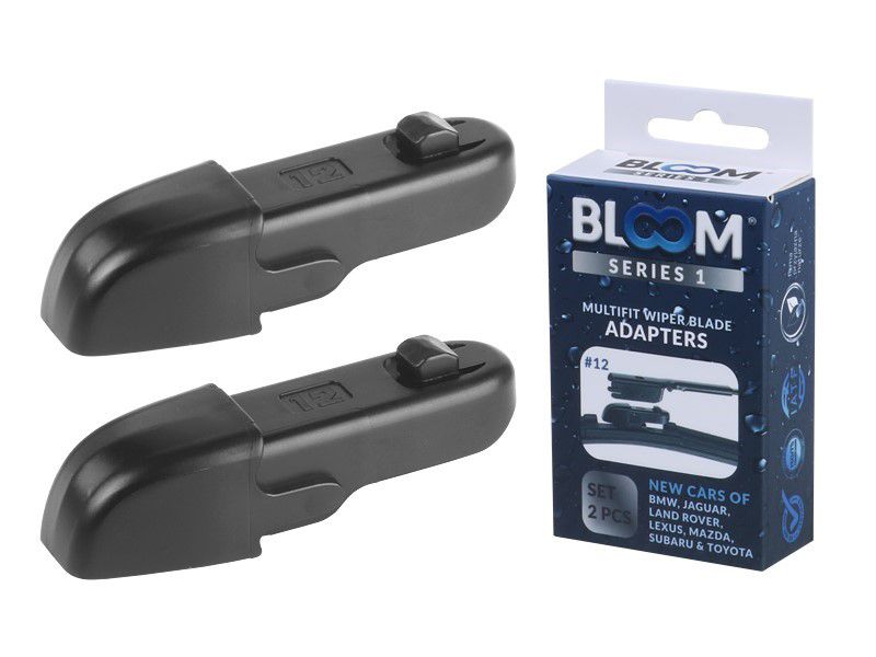 Adaptery 12 do piór wycieraczek bezszkieletowych BLOOM M10, 2 szt.