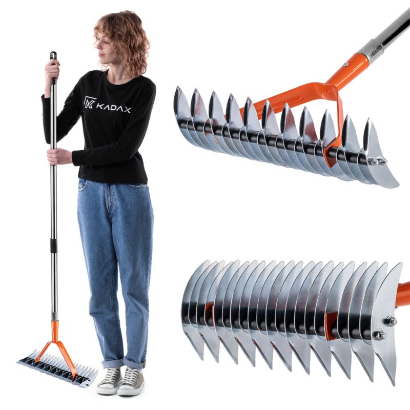 Aerator KADAX ogrodowy dwustronny wertykulator z trzonkiem 35cm 137cm 1 szt.