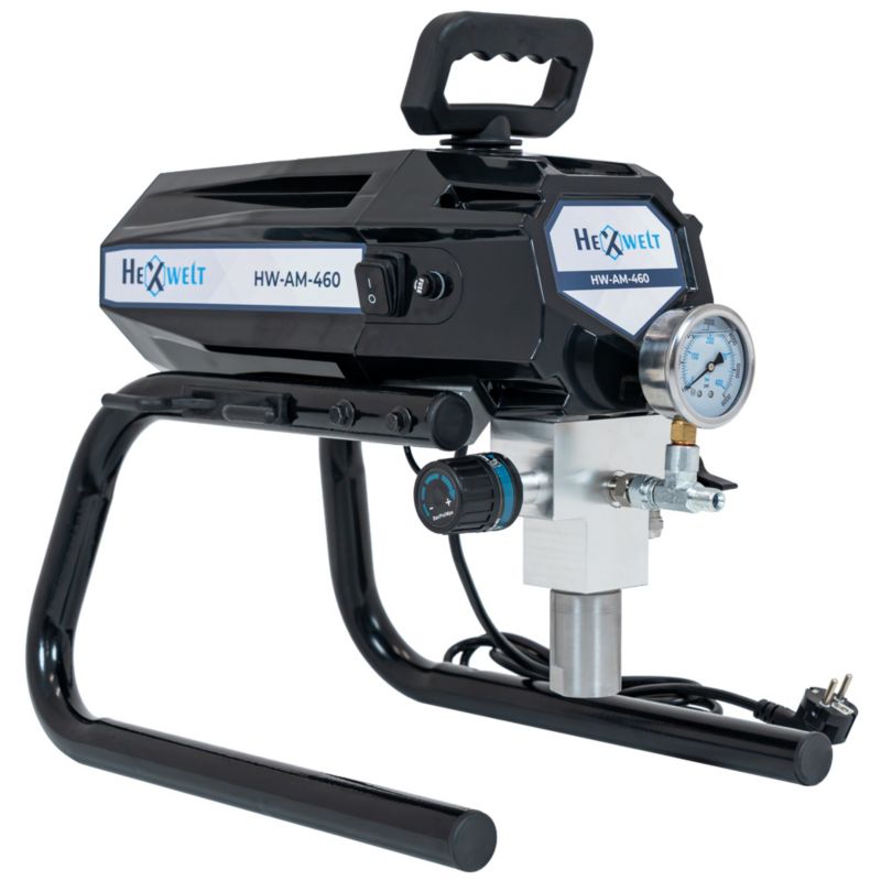 Agregat malarski HEXWELT HW-AM-460 Airless 1000 W 210 bar z pistoletem i wężem 13 m 1szt.