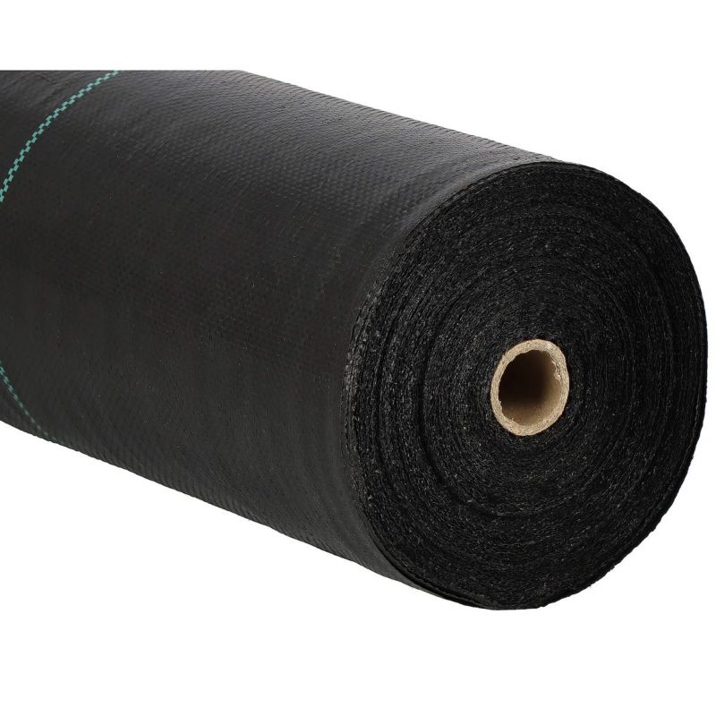 Agrowłóknina antychwastowa Springos agrotkanina 70g czarna mata gruba 1,1x100m + kotwy mocujące 100 szt. kołki 1 kpl.