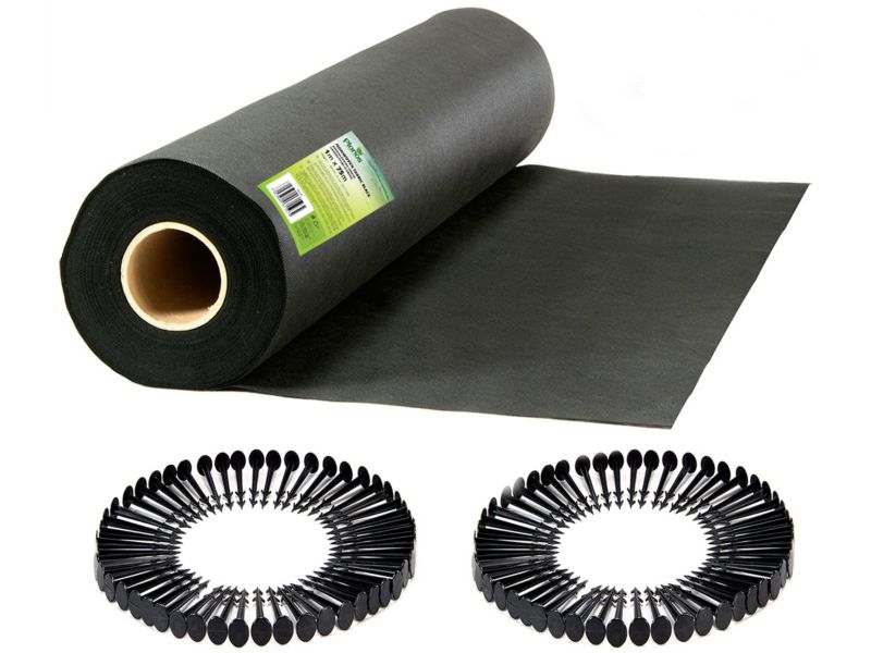 Agrowłóknina ogrodowa Plonos agrotkanina na chwasty 150 g/m² 1x75m + 50 szpilek 1 szt.