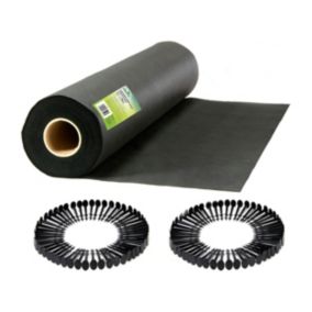 Agrowłóknina ogrodowa Plonos agrotkanina na chwasty 150 g/m² 1x75m + 50 szpilek 1 szt.