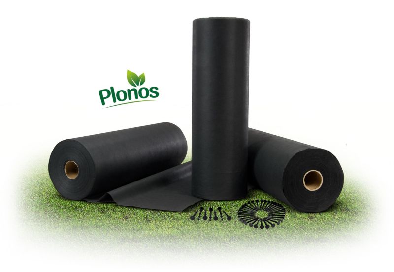 Agrowłóknina ogrodowa Plonos agrotkanina na chwasty 150 g/m² 1x75m + 50 szpilek 1 szt.