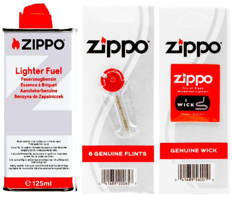 Akcesoria ZIPPO do zapalniczek Benzyna Kamienie Knot  1szt