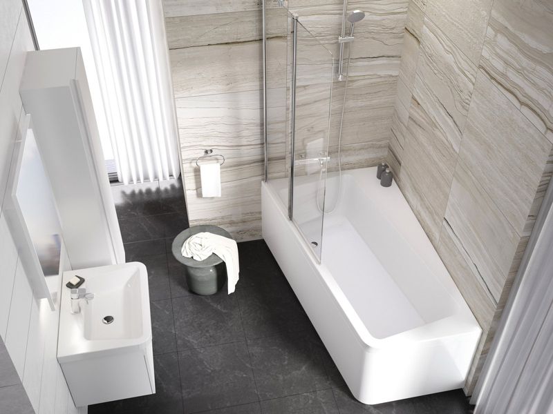 Akrylowa wanna asymetryczna Ravak 10 170x100 L snowwhite 1 szt