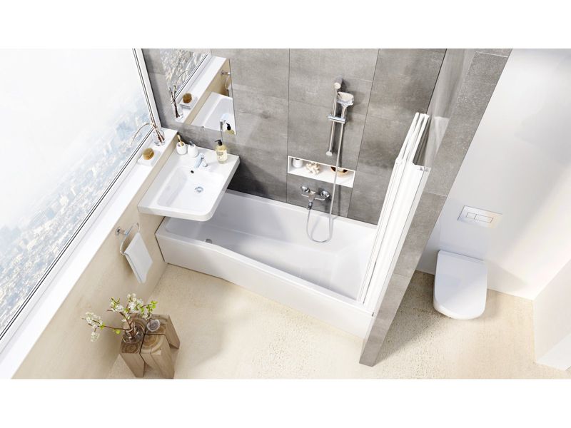 Akrylowa wanna asymetryczna Ravak BE HAPPY II 170x75 L snowwhite 1 szt