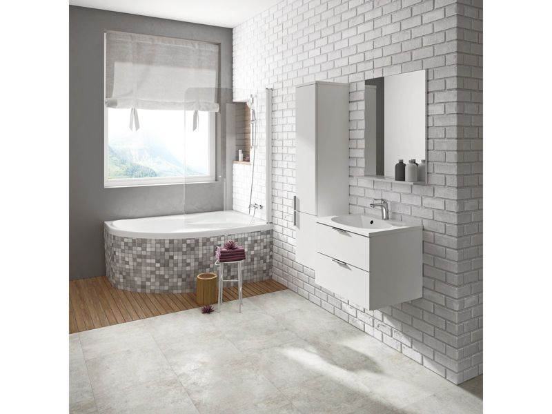 Akrylowa wanna niesymetryczna Ravak Rosa II 150x105 P snowwhite 1szt